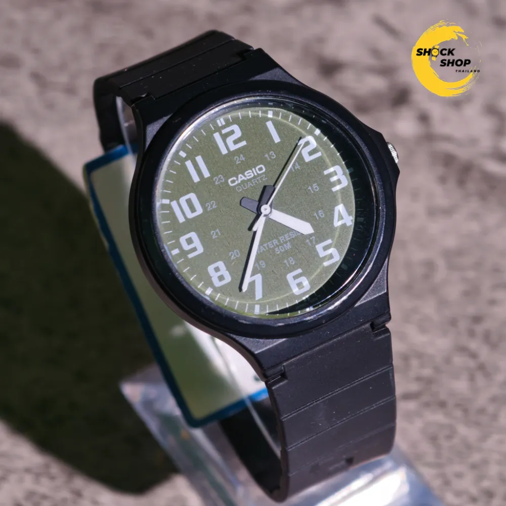 CASIO นาฬิกาข้อมือผู้ชาย มือสอง ของแท้ รุ่น MW-240-3B คาสิโอ